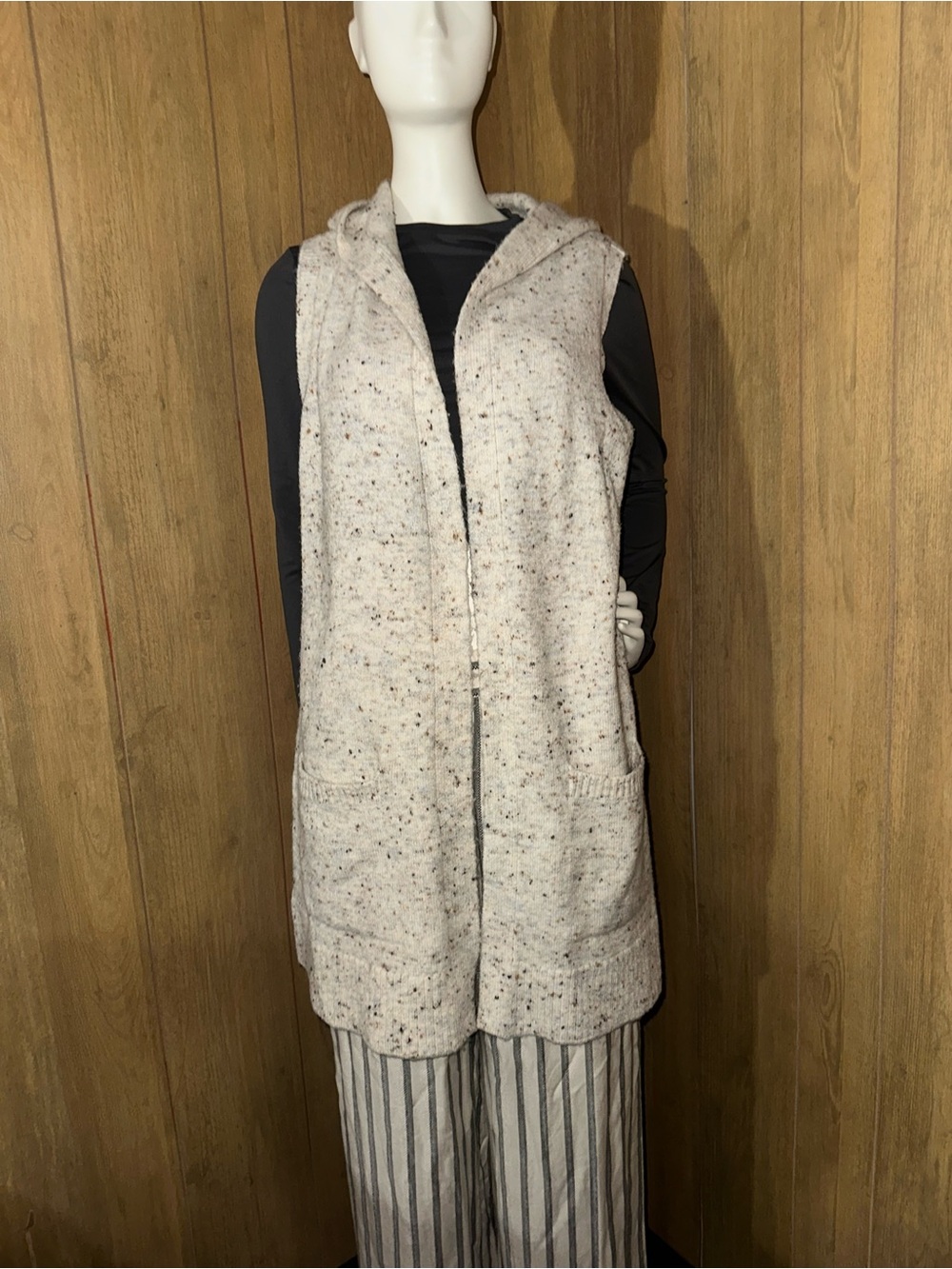 Cozy Cream Speckled Knit Sweater